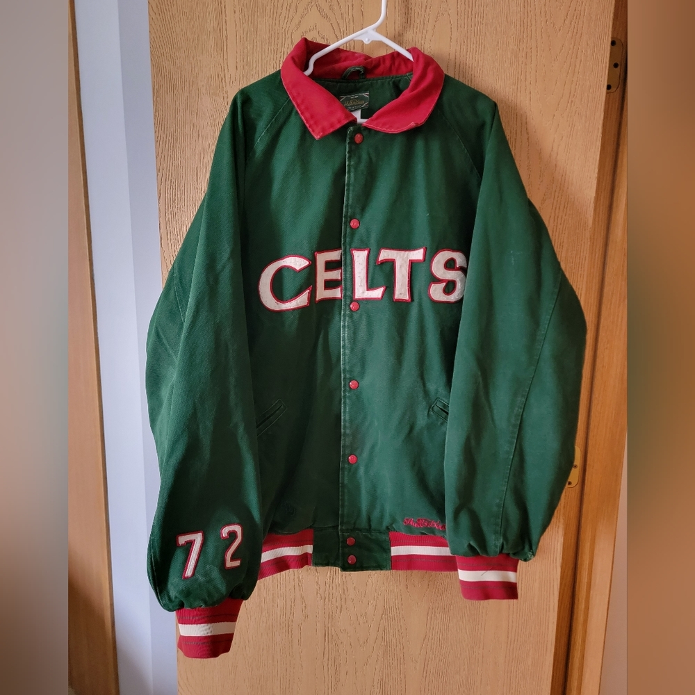 Green and Red Varsity Jacket